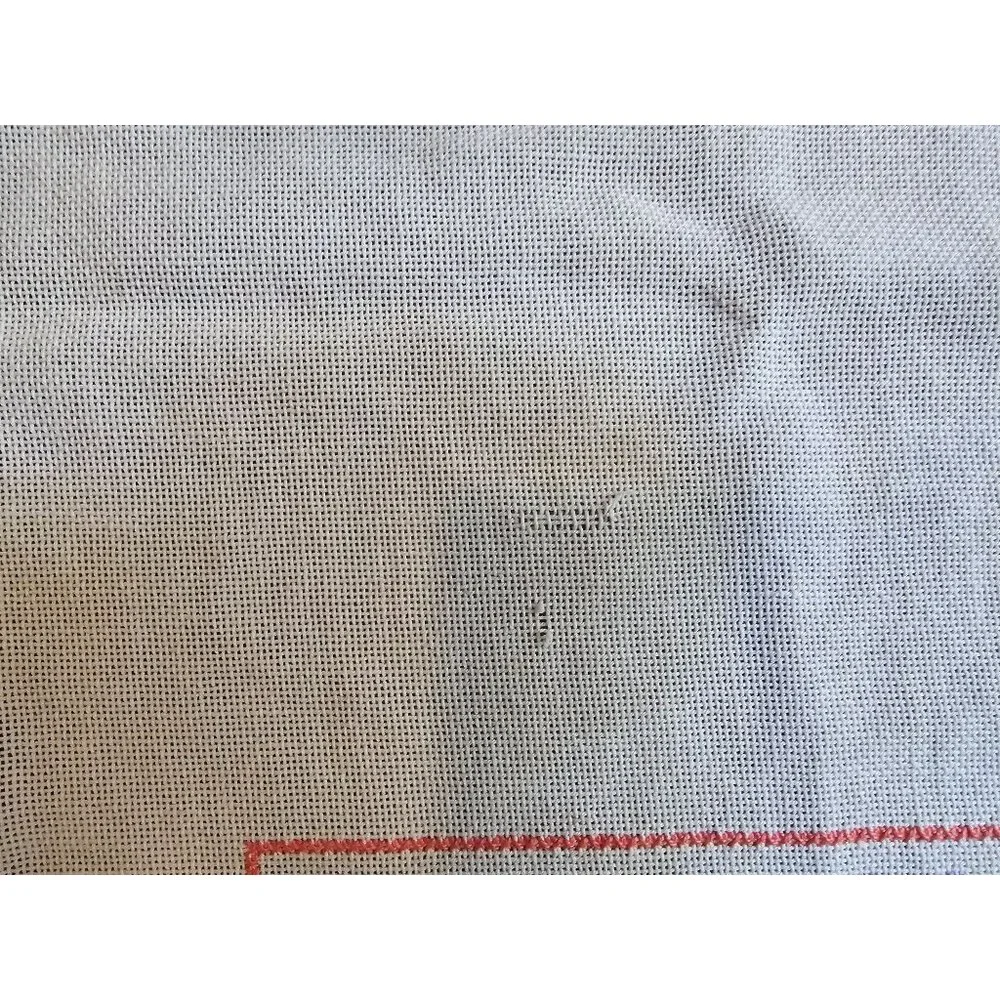 Vintage Hand-Embroidered Linen Table Runners Set of 2 Floral Pattern 34
